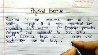 Paragraph on Physical Exercise in English ||