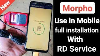 How to use morpho in Mobile | morpho rd service driver installation | MorphoMobile