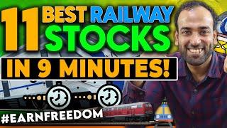 Top 11 Railway Stocks to buy now! | Best Penny Stocks To Buy Now | Siddharth Bhat