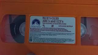 Blue's Clues: ABC's And 123's 1999 VHS