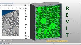 Revit Adaptive Parametric Design Tutorial  ( Facade Design - TRIANGULAR INDENTS)