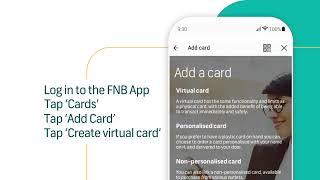 Create a Virtual Card on the FNB App