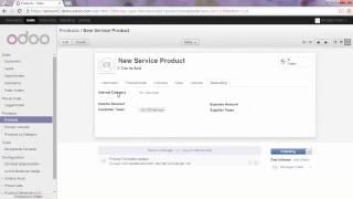 Set Default Accounts and Taxes on Products in odoo