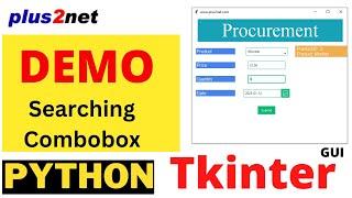 Searching options of Tkinter Combobox