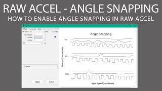 Use Raw Accel to enable Angle Snapping | Enable Angle Snapping on any mouse - Valorant/CSGO/Apex/R6S