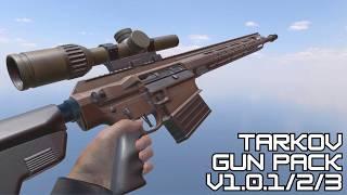 Everything in v1.0.1 - v1.0.3 of the Tarkov Gun Pack! | Bonelab Mods