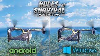Rules of Survival - Mobile Version vs PC Version (comparison)