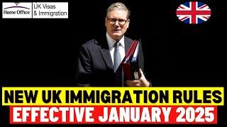 New UK Immigration Rules Effective January 2025: New Changes Everyone Must Know