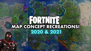 RECREATING Old Fortnite Map Concepts from 2020 & 2021! (3 Concepts)