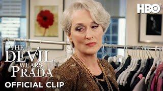 Miranda Priestly Educates Andy About Her Cerulean Sweater | The Devil Wears Prada | HBO