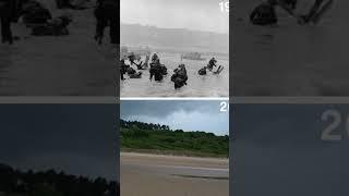 WW2 then and now D-day Normandy history#ww2#dday#normandy#respect#history #ytshorts