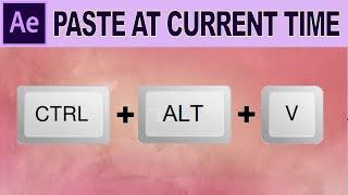 Paste at Current Timestamp - Adobe After Effects Tutorial