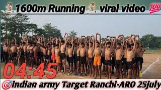 Agniveer batch 2024 Target 27july Ranchi ARO