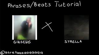 HOW TO MAKE PHRASES/BEATS LIKE GINSENG, STRELLA, MISOGI, ALX | Drum Kit Out ! | Silent Cookup