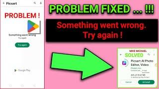HOW TO FIX SOMETHING WENT WRONG TRY AGAIN? | GOOGLE PLAY STORE ERROR ANDROID PHONE