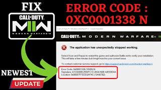 MW2 error code 0x00001338 N Fix