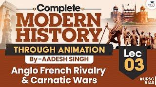 Complete Modern History Through Animation | Lec 03 | Anglo French Rivalry & Carnatic Wars |By Aadesh