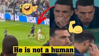 Lionel Scaloni Reaction on Messi dribbling & run assist goal vs Croatia