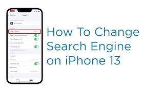 How to Change Safari iPhone 13 Default Search Engine