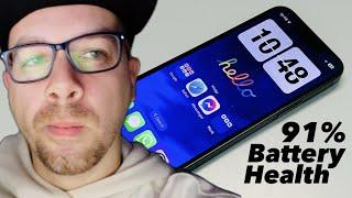 iPhone 13 Mini Battery - Real Life Usage with 91% Health!⏰