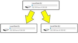 How To Divide 1 Drive Partitions Into 2
