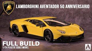 1/24 Scale Model Cars Build - Lamborghini Aventador 50 Anniversario