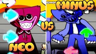 FNF Huggy Wuggy NEO VS MINUS HUGGY Full Horror Game [HARD]