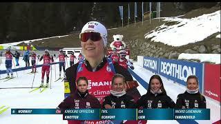 Antholz-Anterselva Women's Relay | 2021-22 Biathlon World Cup