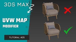 #25 | UVW Map Modifier in 3ds Max | Ahsaan Rehman |