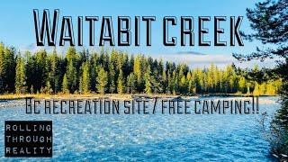 FREE Camping at WAITABIT CREEK B.C. Rec Site, Painting My Windshield Wipers, I am LOVING B.C.