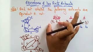 equivalence of two FA example | TOC  | Lec-22 | Bhanu Priya