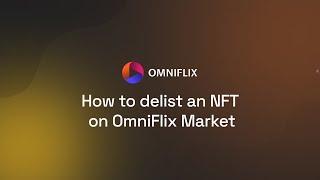 OmniFlix Market - How to de-list an NFT (walkthrough)