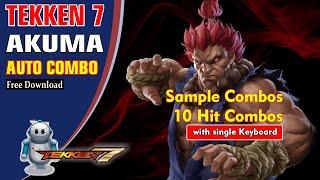 Akuma Auto Combo Tekken 7 - single key with auto hotkey - Sample Combo & 10 Hit Combo