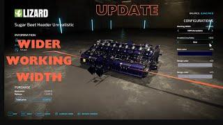 Wider working width | FS22 Colossus Harvester pack MOD update