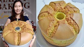 CHIFFON CAKE RECIPE - SOFT AS COTTON. CHRISTMAS DECORATION IDEA - PLUS TIPS HOW TO MELT WHITE CHOCO