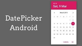 Datepicker android - Create datepicker dialog in android studio