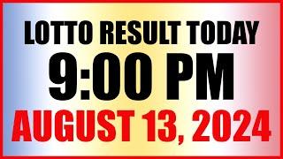 Lotto Result Today 9pm Draw August 13, 2024 Swertres Ez2 Pcso