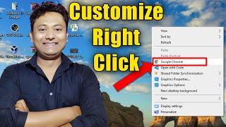 Customize Windows Right Click Menu | How to Add Program to Windows Right Click Menu | Context Menu
