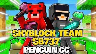 I unlocked the BEST Enchant  - TEAM SB737 - Season 10 of Skyblock - Penguin.gg Minecraft Skyblock