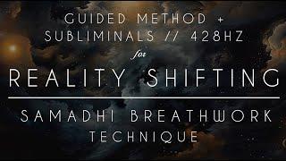 Guided Reality Shifting Method (Aphantasia friendly) ~ Guided Breathwork Journey + Subliminals 432Hz