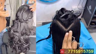 How to long layers haircutting full layers haircut in Hindi easy way step by step haircut