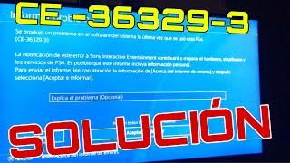 Solución error CE-36329-3 Fortnite ps4 se reinicia