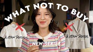 CLOTHING ITEMS NOT WORTH PURCHASING! (Ep.1 What NOT To Buy)
