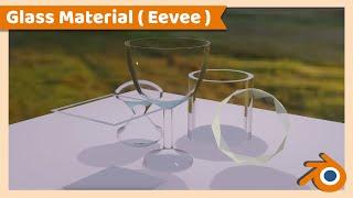 Realistic Glass Material ( Eevee ) | Blender Tutorial