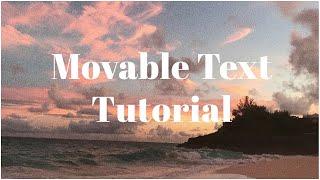 Movable Text Effect | Manique Here Tutorials | Premiere Pro