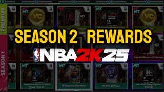 NBA 2K25 SEASON 2 ALL REWARDS (Level 1-40)