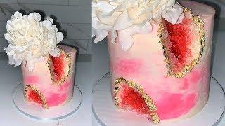 Cake decorating tutorials | GEODE CAKE TUTORIAL | Sugarella Sweets