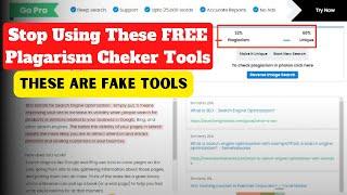 Stop Using These FREE Online Plagiarism Checker Tools | Use This Plagiarism Checker Tool Instead