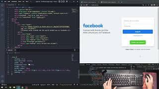 ASMR PROGRAMMING - Coding Facebook Login Page Using HTML & CSS - No Talking