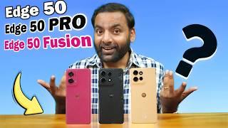 Moto Edge 50 vs Moto Edge 50 Fusion vs Moto Edge 50 Pro Camera Test & Comparison !